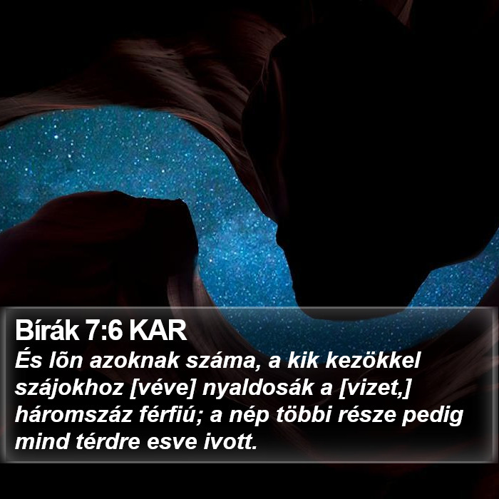 Bírák 7:6 KAR Bible Study