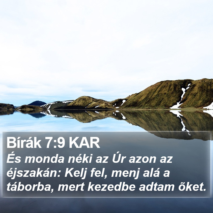 Bírák 7:9 KAR Bible Study