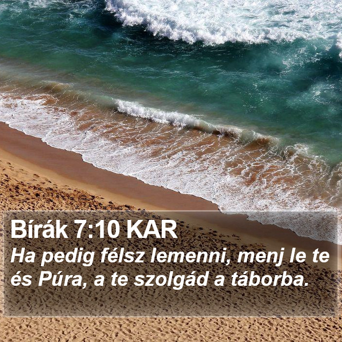 Bírák 7:10 KAR Bible Study