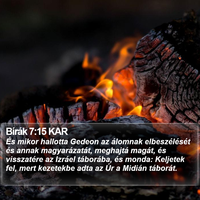 Bírák 7:15 KAR Bible Study