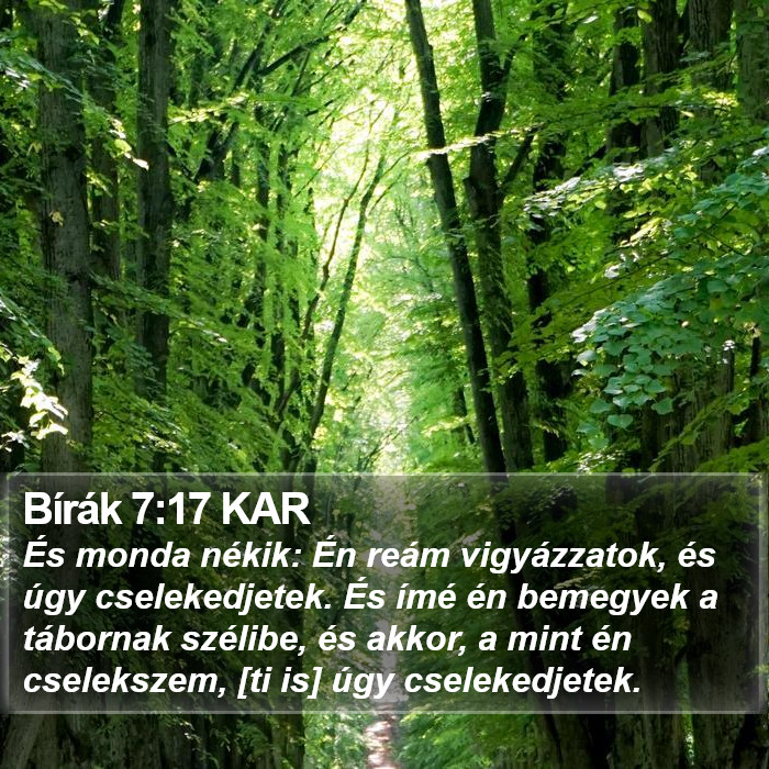 Bírák 7:17 KAR Bible Study