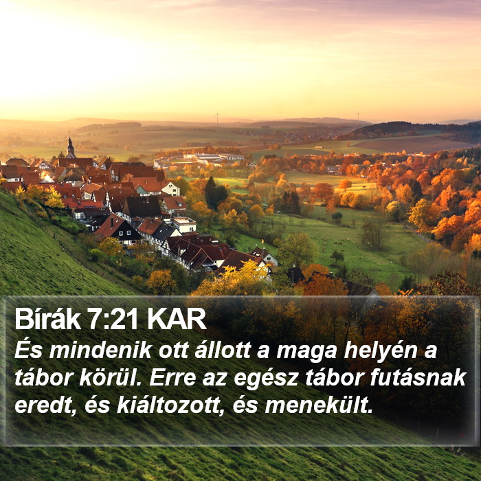 Bírák 7:21 KAR Bible Study