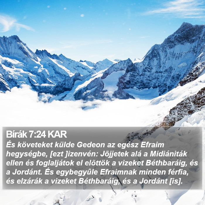 Bírák 7:24 KAR Bible Study