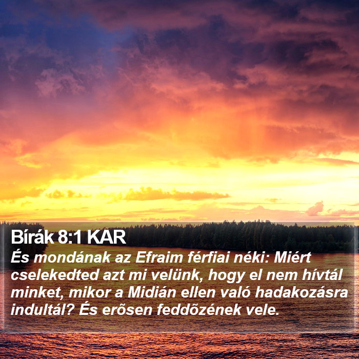 Bírák 8:1 KAR Bible Study