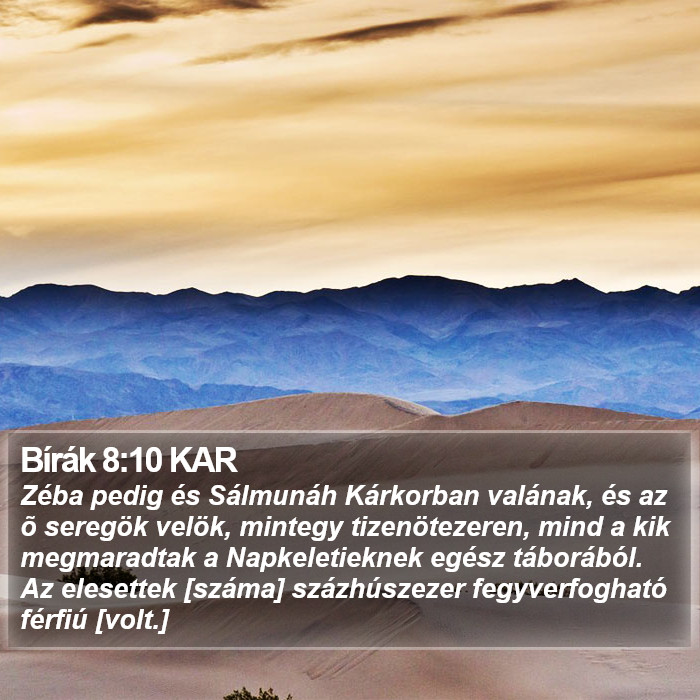 Bírák 8:10 KAR Bible Study