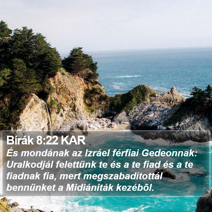 Bírák 8:22 KAR Bible Study