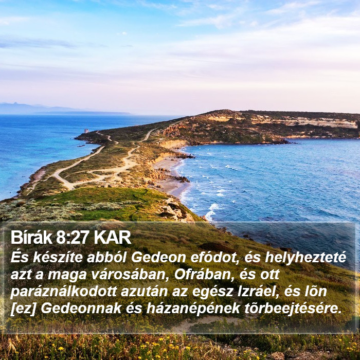 Bírák 8:27 KAR Bible Study