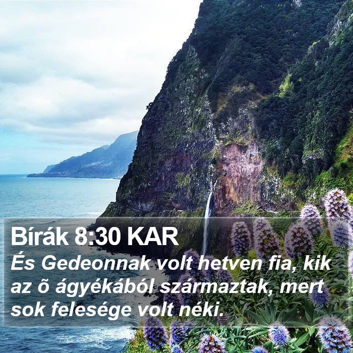 Bírák 8:30 KAR Bible Study