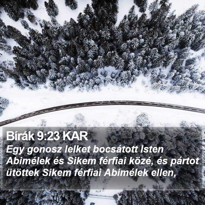 Bírák 9:23 KAR Bible Study