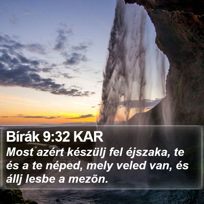 Bírák 9:32 KAR Bible Study