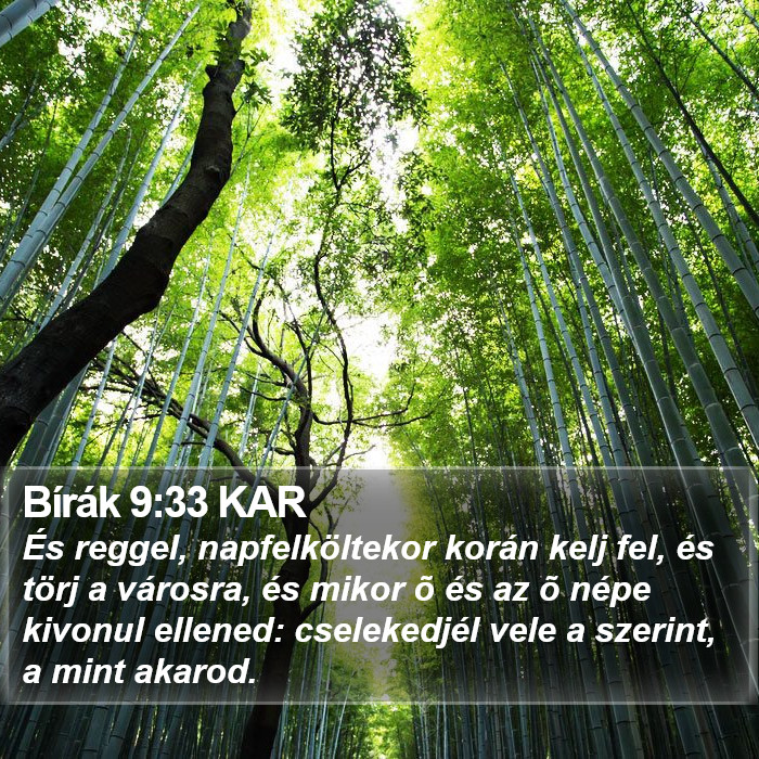 Bírák 9:33 KAR Bible Study