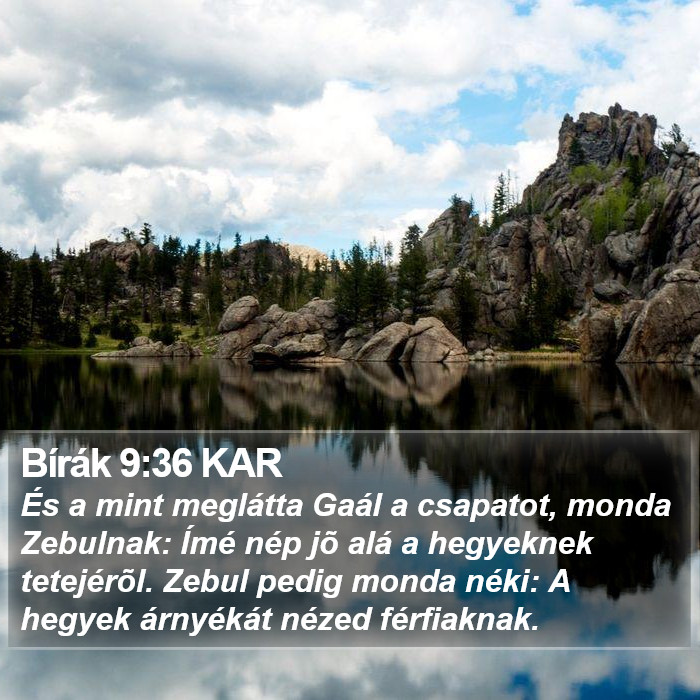 Bírák 9:36 KAR Bible Study