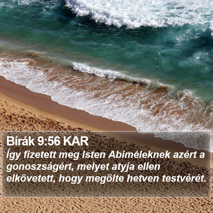 Bírák 9:56 KAR Bible Study