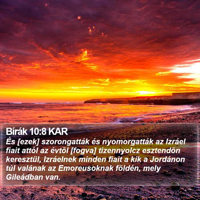 Bírák 10:8 KAR Bible Study