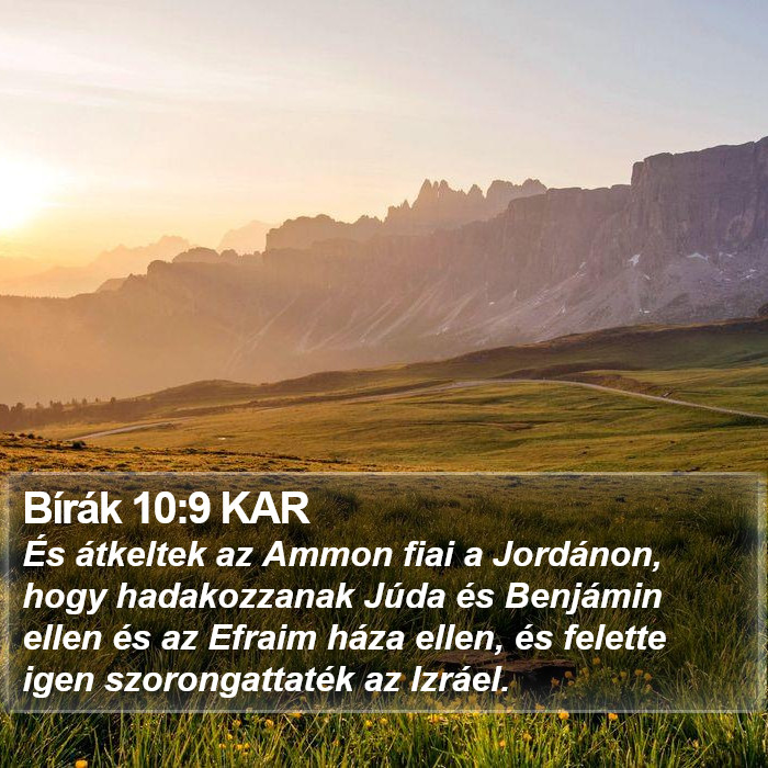 Bírák 10:9 KAR Bible Study