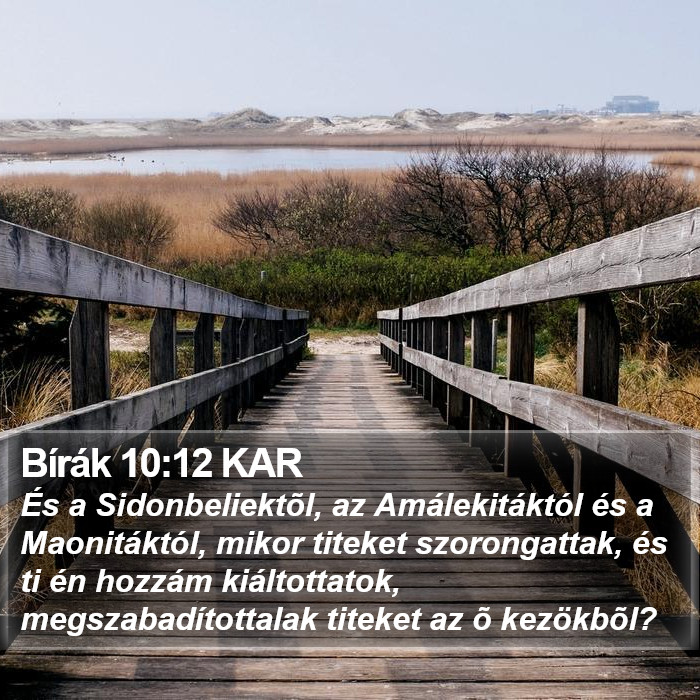 Bírák 10:12 KAR Bible Study