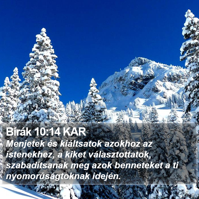 Bírák 10:14 KAR Bible Study