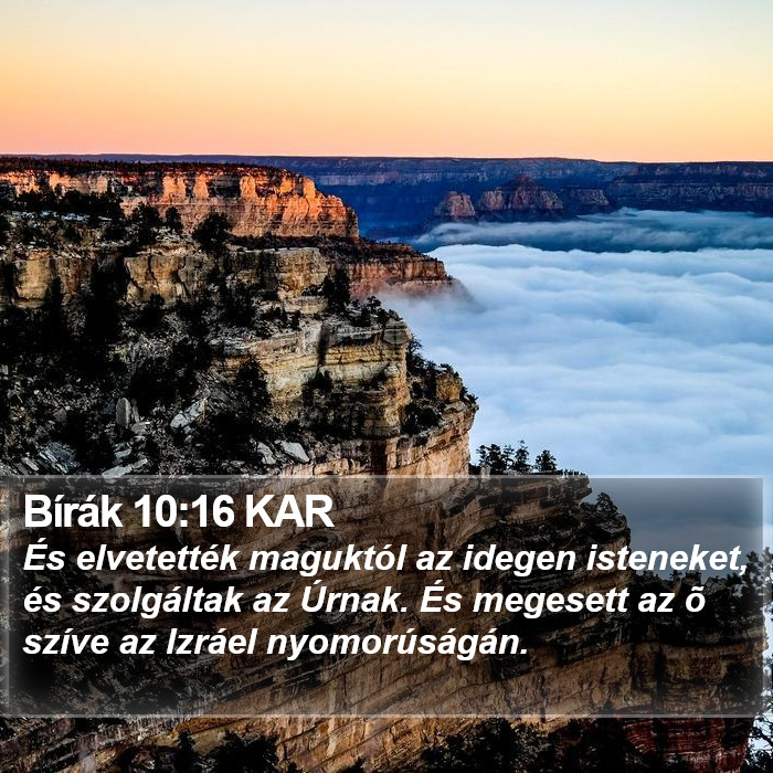 Bírák 10:16 KAR Bible Study