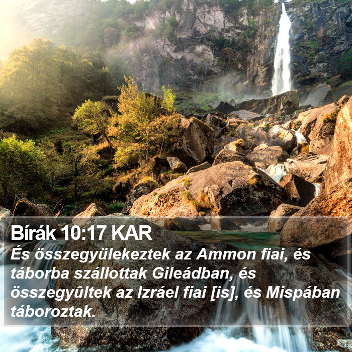 Bírák 10:17 KAR Bible Study