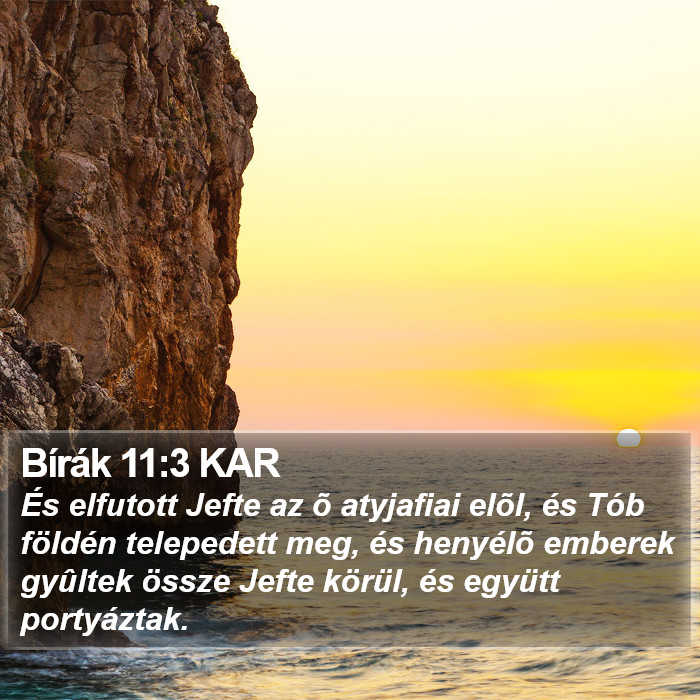 Bírák 11:3 KAR Bible Study