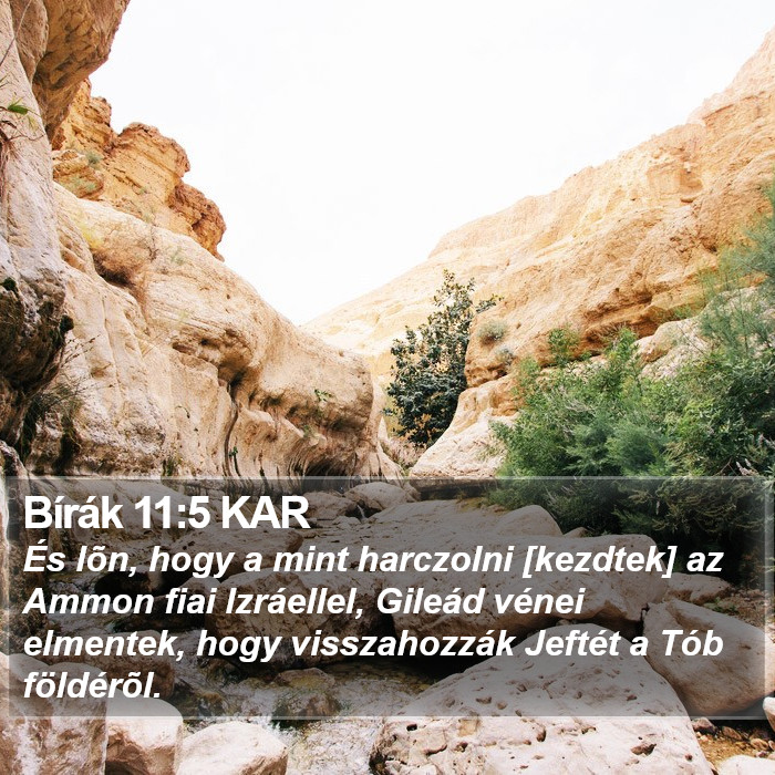 Bírák 11:5 KAR Bible Study