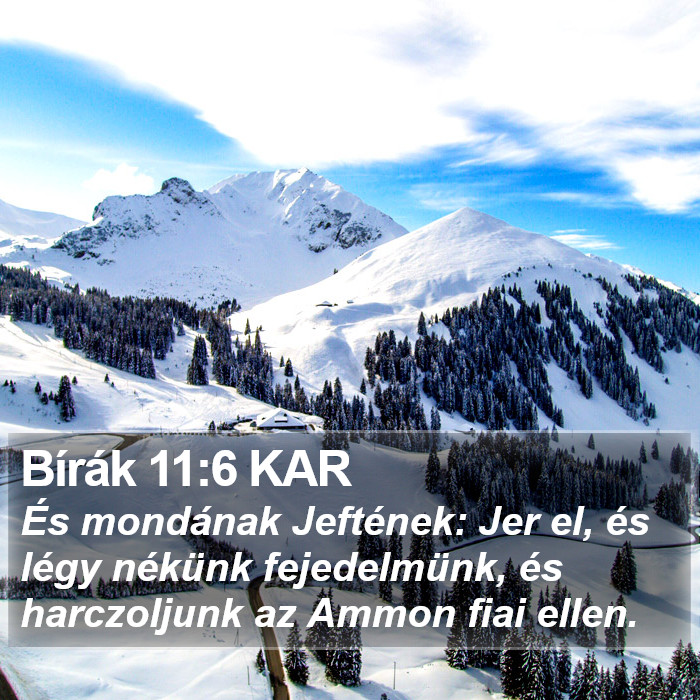 Bírák 11:6 KAR Bible Study