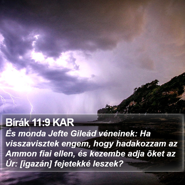 Bírák 11:9 KAR Bible Study