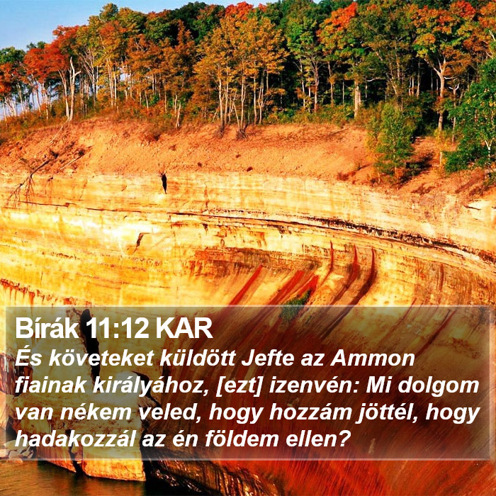 Bírák 11:12 KAR Bible Study