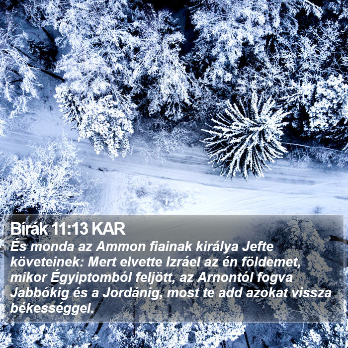 Bírák 11:13 KAR Bible Study