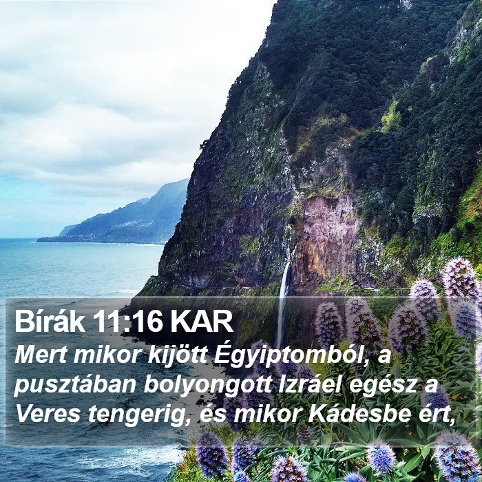 Bírák 11:16 KAR Bible Study