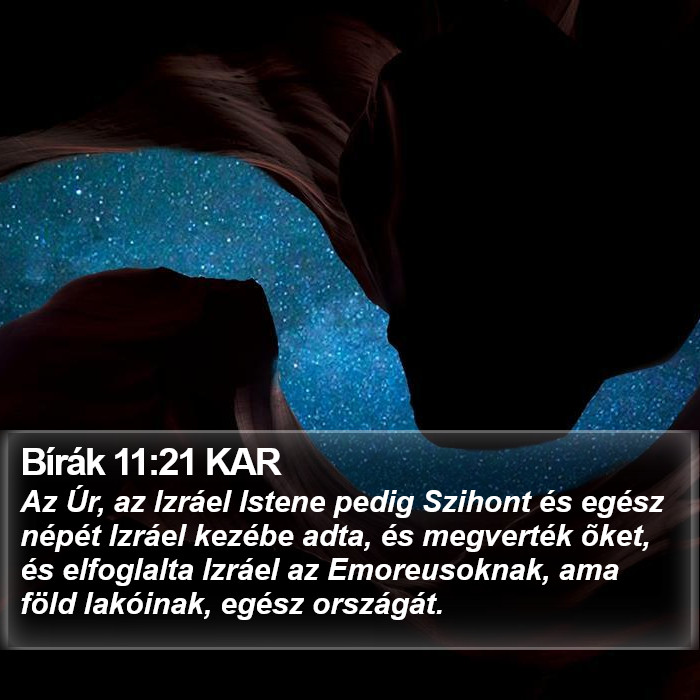 Bírák 11:21 KAR Bible Study