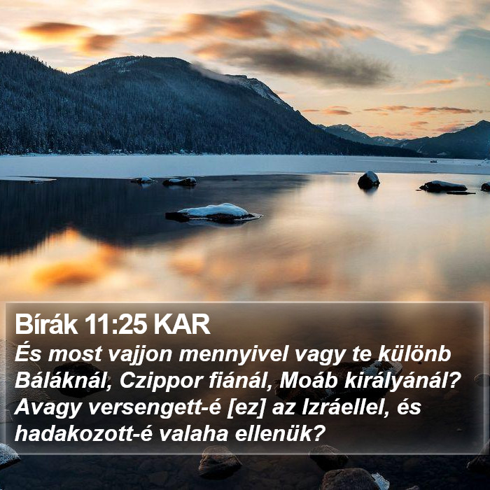 Bírák 11:25 KAR Bible Study