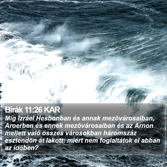 Bírák 11:26 KAR Bible Study