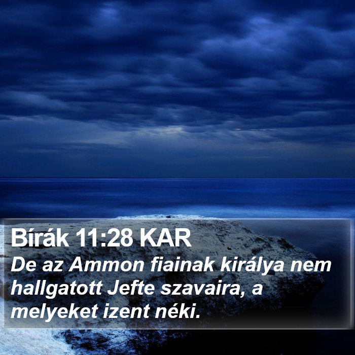 Bírák 11:28 KAR Bible Study