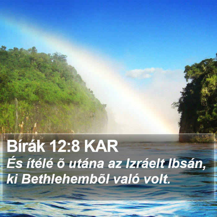 Bírák 12:8 KAR Bible Study