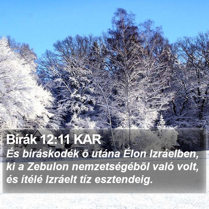 Bírák 12:11 KAR Bible Study