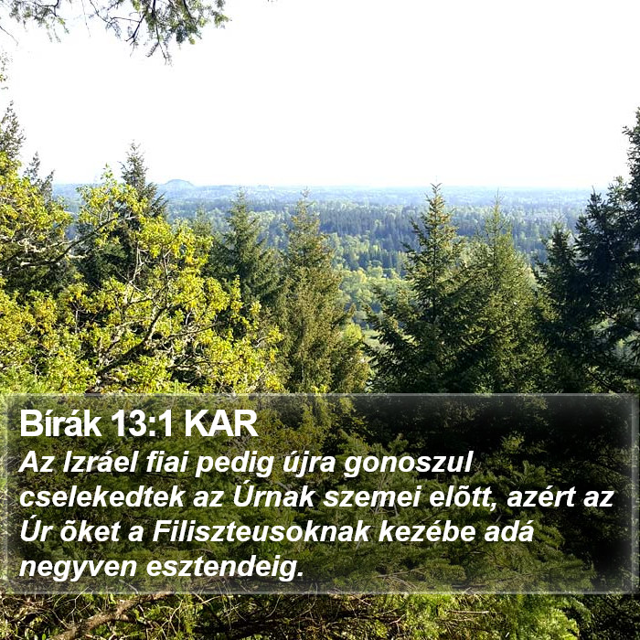 Bírák 13:1 KAR Bible Study