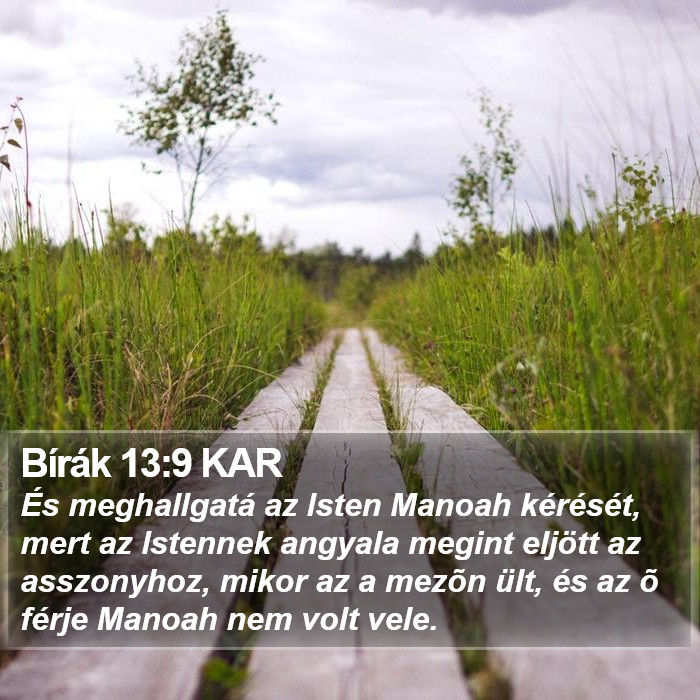 Bírák 13:9 KAR Bible Study