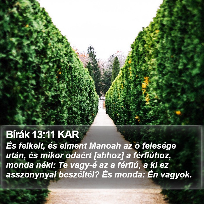 Bírák 13:11 KAR Bible Study