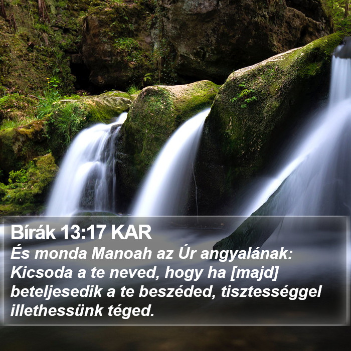 Bírák 13:17 KAR Bible Study