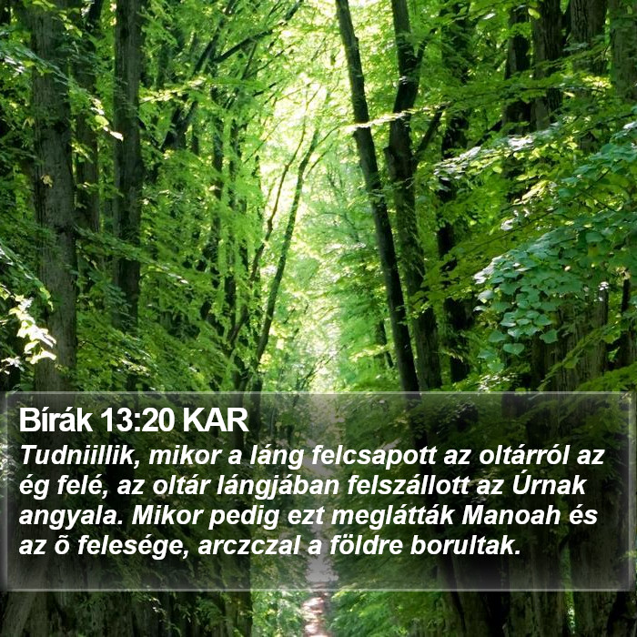 Bírák 13:20 KAR Bible Study