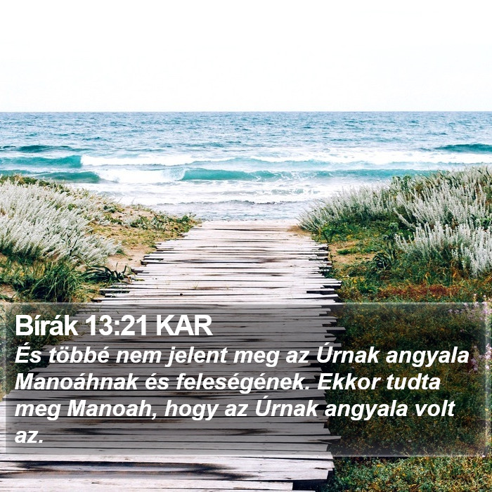 Bírák 13:21 KAR Bible Study