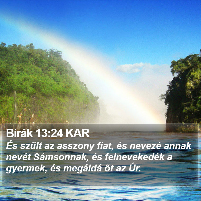 Bírák 13:24 KAR Bible Study