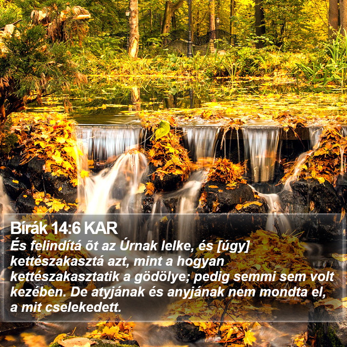 Bírák 14:6 KAR Bible Study