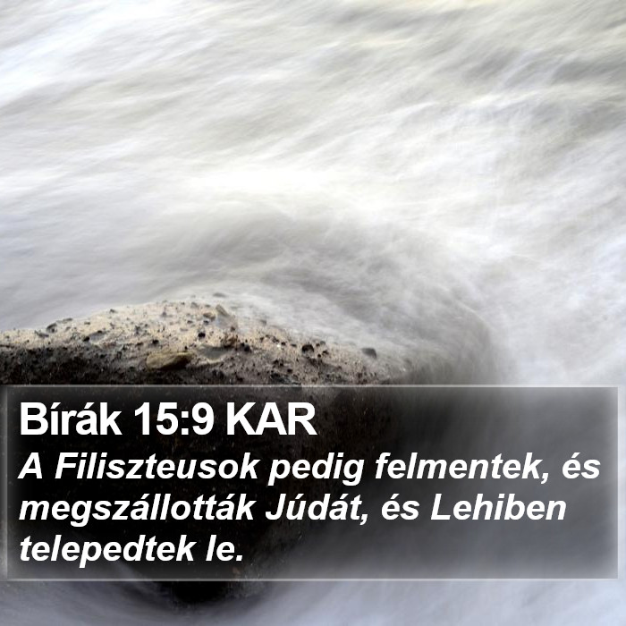 Bírák 15:9 KAR Bible Study