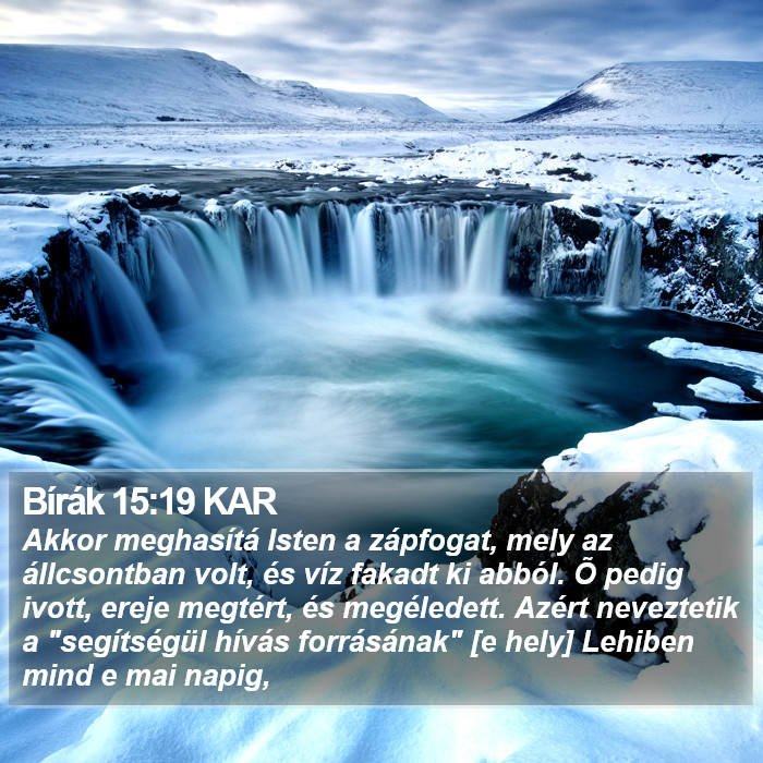 Bírák 15:19 KAR Bible Study