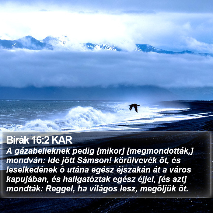 Bírák 16:2 KAR Bible Study