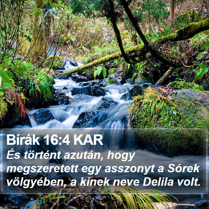 Bírák 16:4 KAR Bible Study