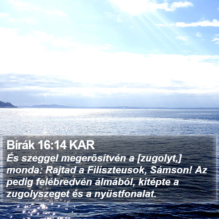 Bírák 16:14 KAR Bible Study