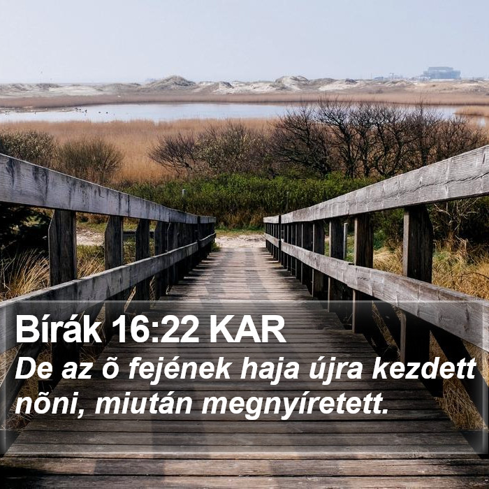 Bírák 16:22 KAR Bible Study